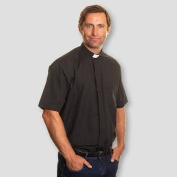 Clergy Tab Collar Shirt | Short Sleeve