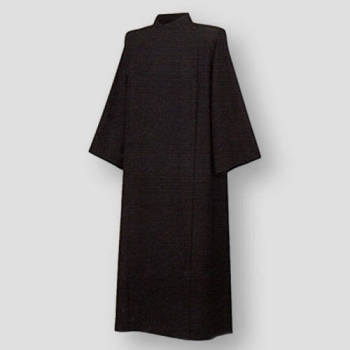 Double Breasted Black Cassock Alb | Style 11